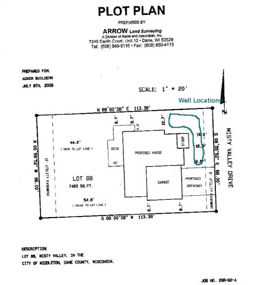 Plot Plan and Geothermal Wells