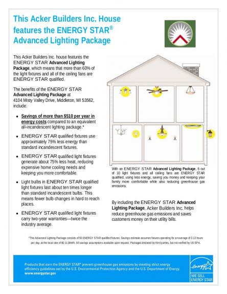 Advanced Lighting Package certificate