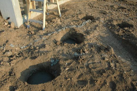 Porch and deck footings