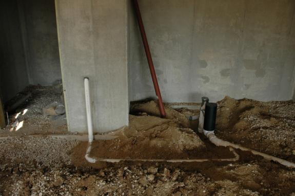 Basement rough plumbing #3