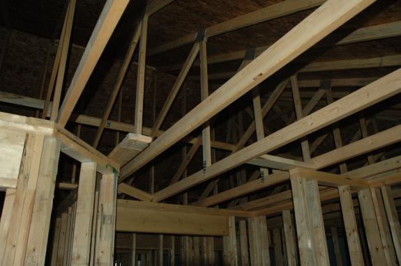 Inside #2 - Roof trusses