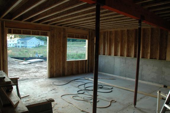 Basement wall outline