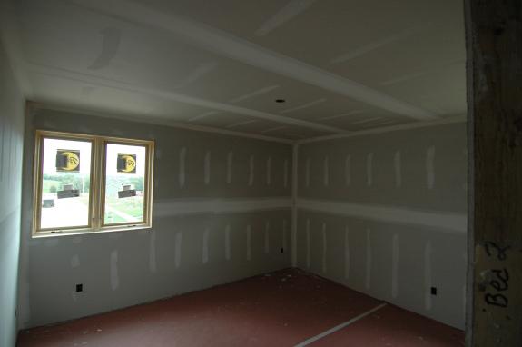 Guest room drywall