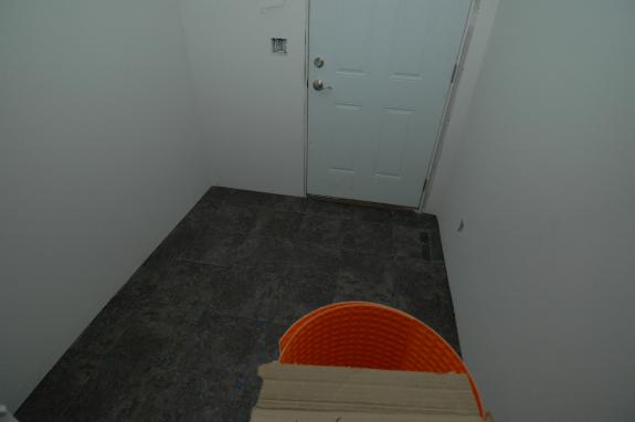 Mud room tile floor