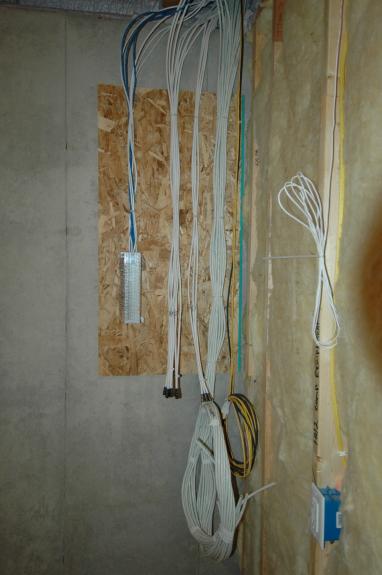 Telephone punch-down and other low voltage wiring