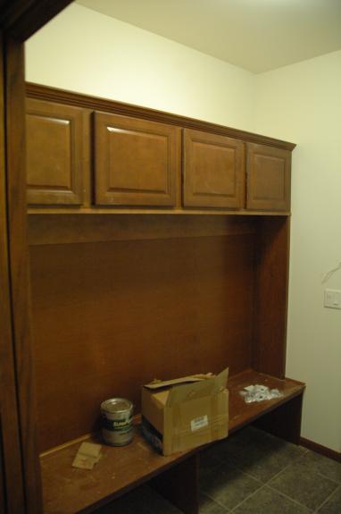 Mud room lockers and bench