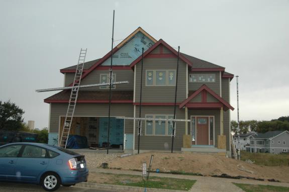 Front of house, September 20